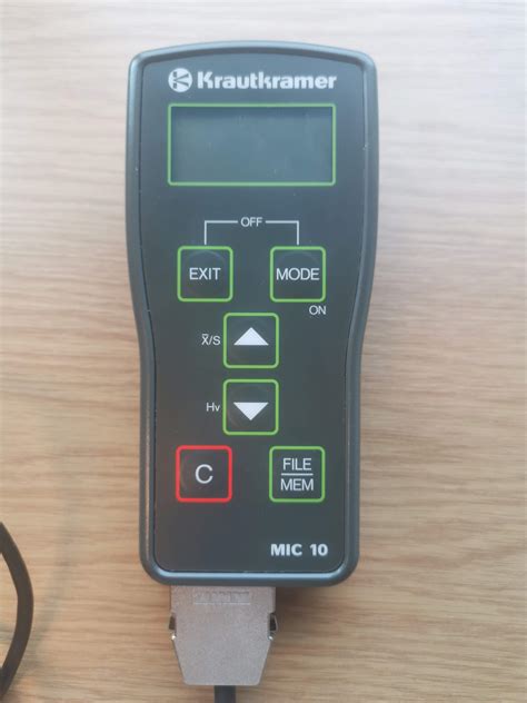 krautkramer branson mic 10 hardness tester|krautkramer mic 10.